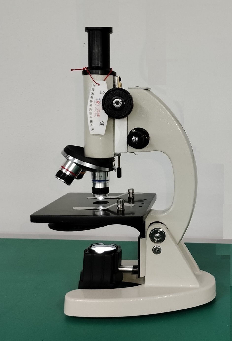 单目直筒640倍带电光源显微镜